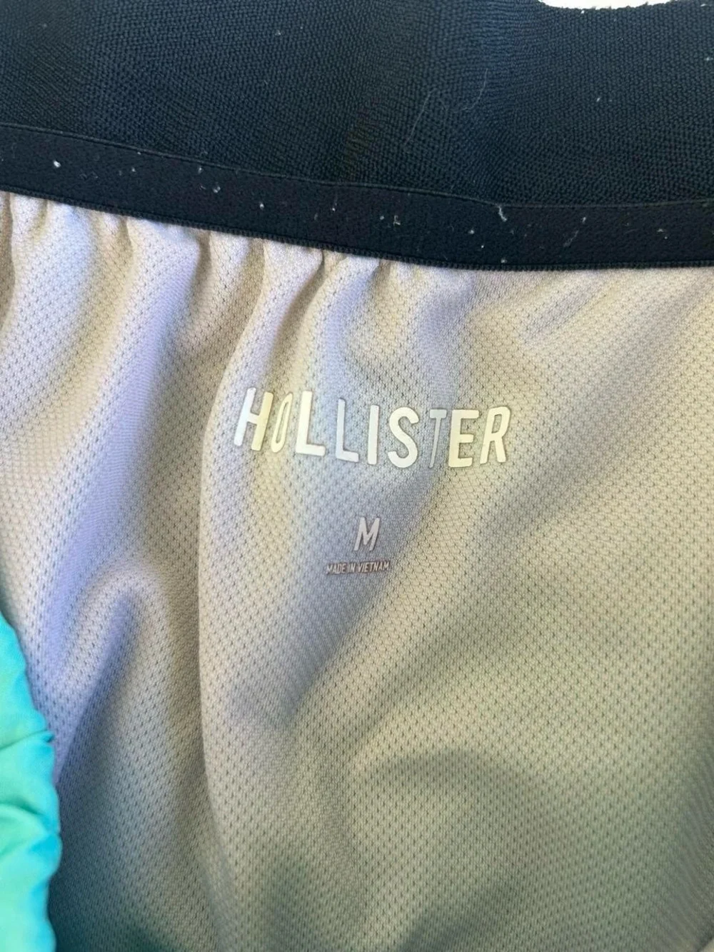 Hollister Teal w/Black Waistband Track Shorts